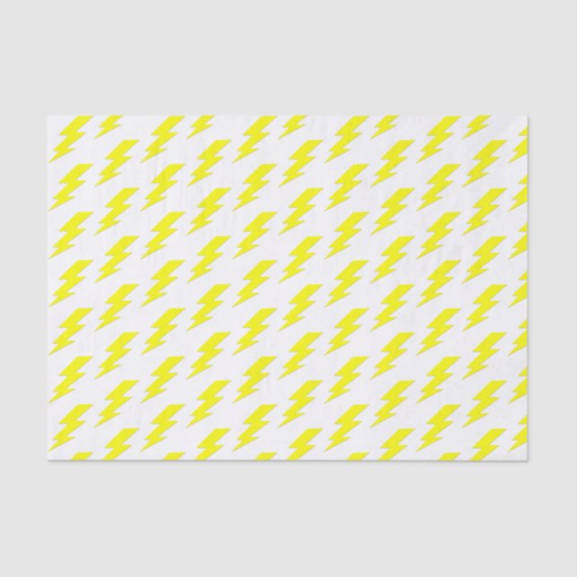 Papel De Seda É Elétrico| Parafuso De Relâmpago Amarelo (Frente )