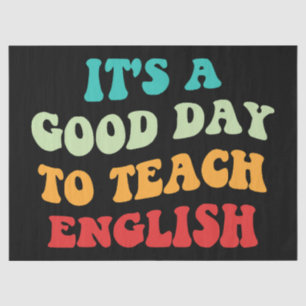 Papel De Seda É um bom dia para ensinar inglês