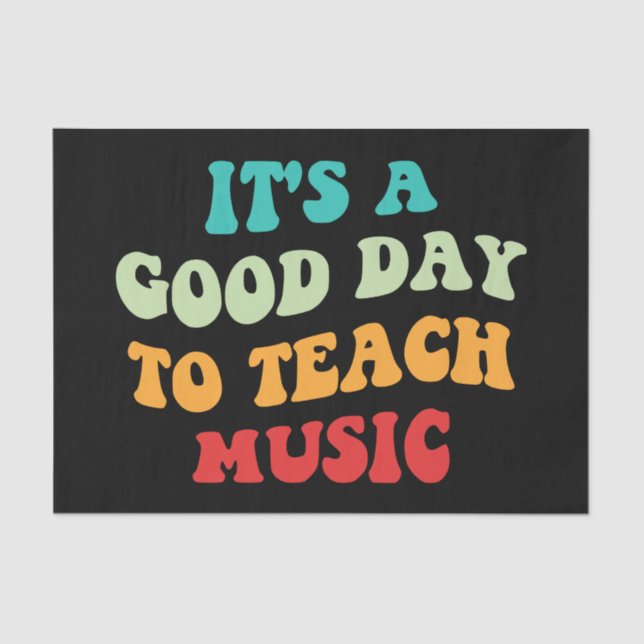 Papel De Seda É um bom dia para ensinar música (Frente )