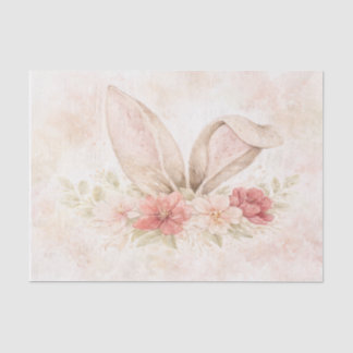 Papel De Seda Easter Bunny Watercolor Tissue Paper Design