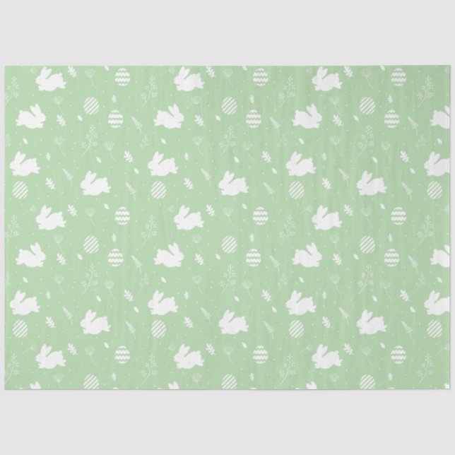Papel de Seda Easter Hop – Silhuetas de Coelho (Frente )