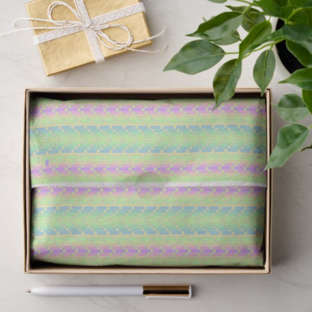 Papel De Seda Easter Pastel Cross Tissue Paper (Presente)