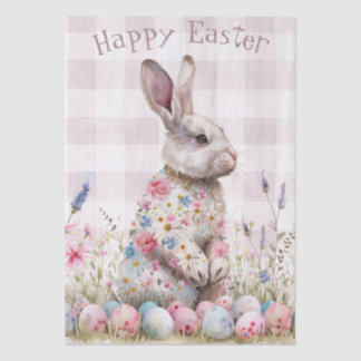 Papel De Seda Easter Spring Bunny Tissue Paper