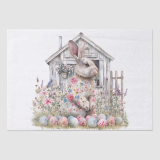 Papel De Seda Easter Spring Bunny Tissue Paper
