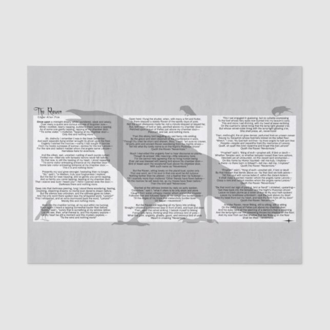 Papel De Seda Edgar Allan Poe O Raven