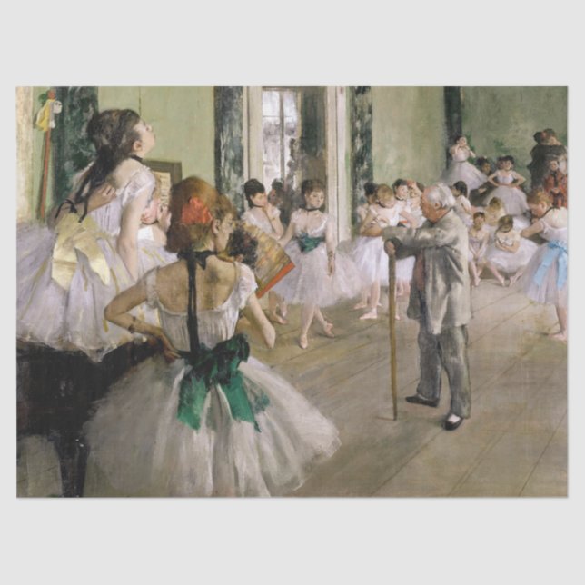 Papel De Seda Edgar Degas - A Classe da Dança (Frente )