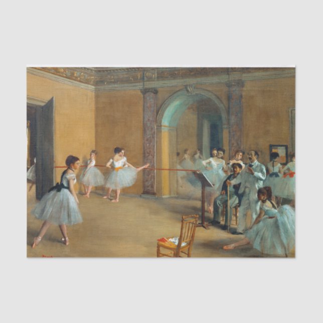 Papel De Seda Edgar Degas A Dança Foyer na Ópera (Frente )
