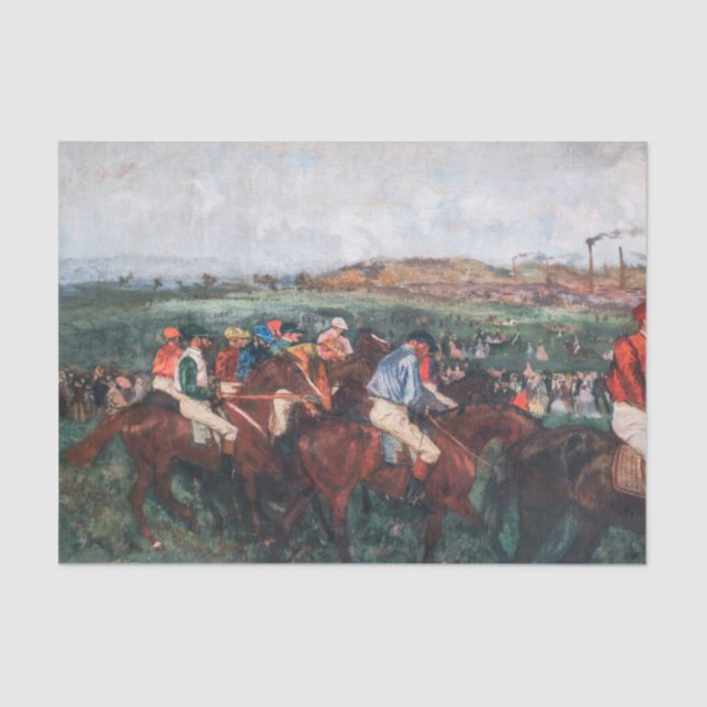 Papel De Seda Edgar Degas - Corrida de Cavalheiros (Frente )