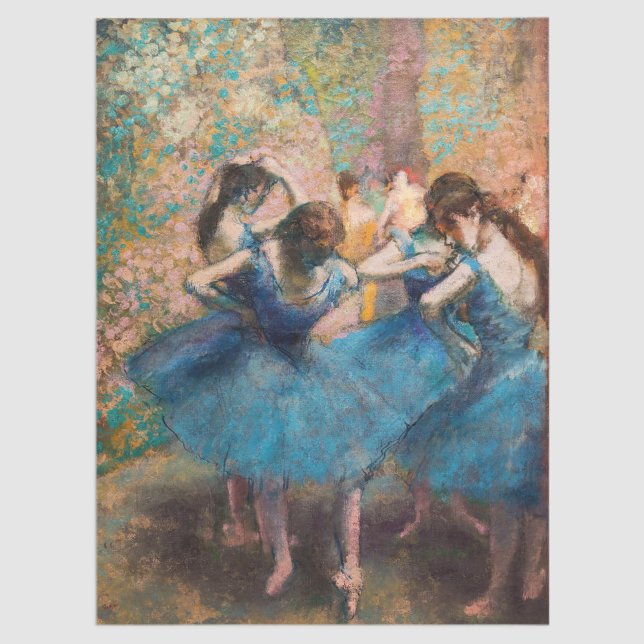 Papel De Seda Edgar Degas - Dançarinas em azul (Criador carregado)
