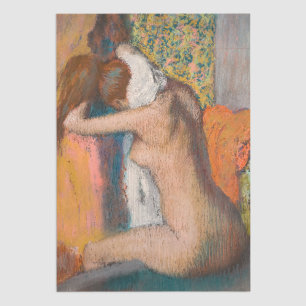 Papel De Seda Edgar Degas - Depois do Banho, Mulher Limpando o P