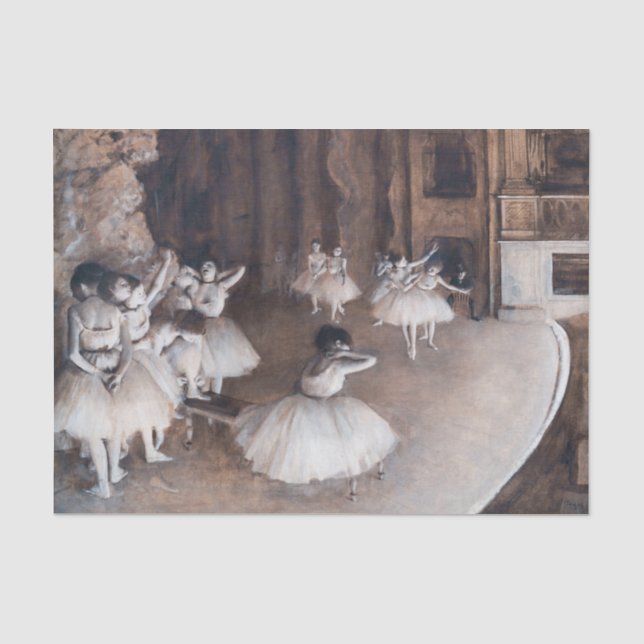 Papel De Seda Edgar Degas - Ensaio de Balés no Palco (Frente )