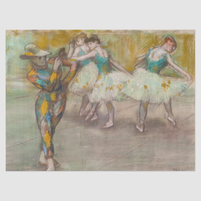 Papel De Seda Edgar Degas - Harlequin Dance (Frente )