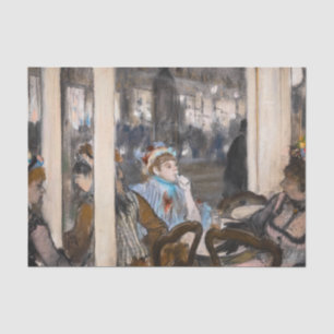 Papel De Seda Edgar Degas - Mulheres num Café Terrace à Noite