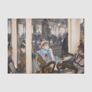 Papel De Seda Edgar Degas - Mulheres num terraço de café à noite
