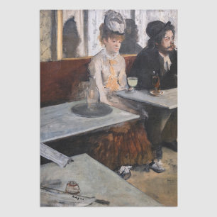 Papel De Seda Edgar Degas - Num Café / A Absinthe