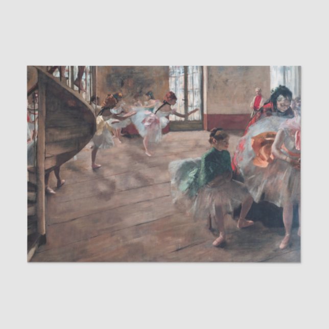 Papel De Seda Edgar Degas - O Ensaio (Frente )
