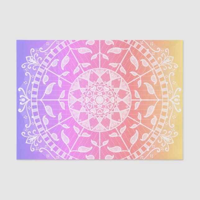 Papel De Seda Edição Especial Gwias Mandala (Frente )