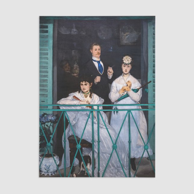 Papel De Seda Edouard Manet - A Varanda / Le Balcon (Criador carregado)