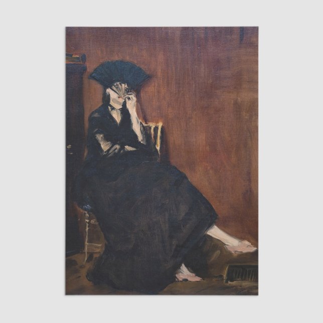 Papel De Seda Edouard Manet - Berthe Morisot com um Leque (Criador carregado)