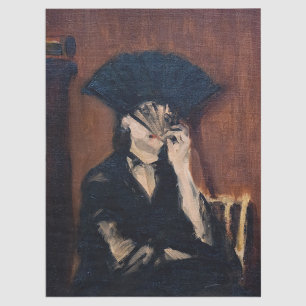 Papel De Seda Edouard Manet - Berthe Morisot com um Leque