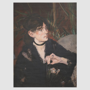 Papel De Seda Edouard Manet - Berthe Morisot com um Leque 1874