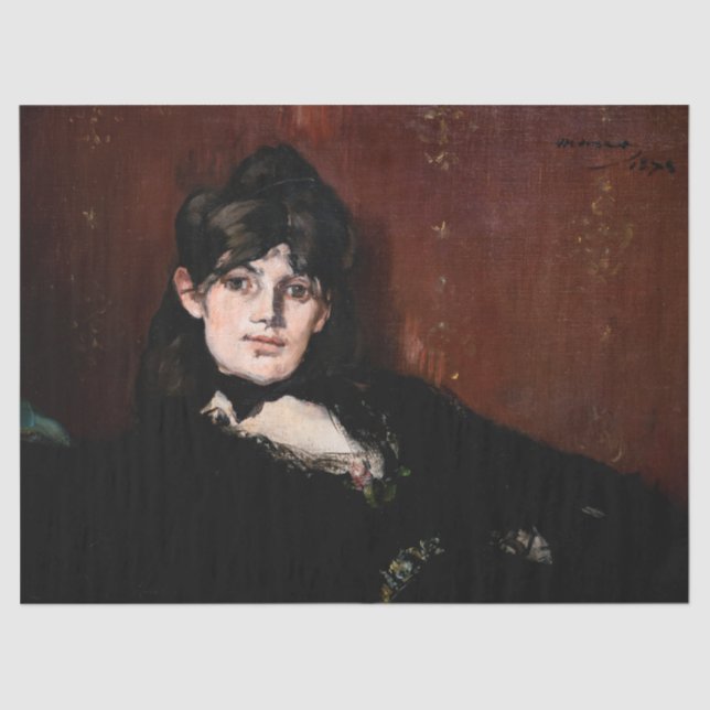 Papel De Seda Edouard Manet - Berthe Morisot Reclinando (Frente )