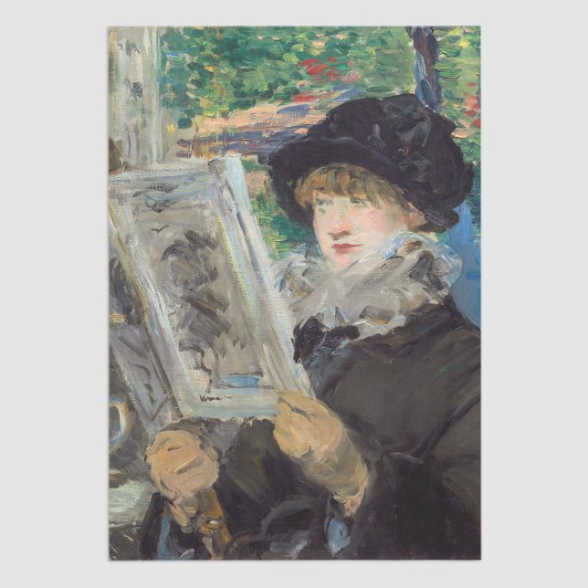 Papel De Seda Edouard Manet - Leitura de Mulher (Criador carregado)