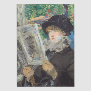 Papel De Seda Edouard Manet - Mulher Lendo