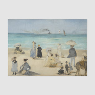 Papel De Seda Edouard Manet - Na Praia, Boulogne-sur-Mer