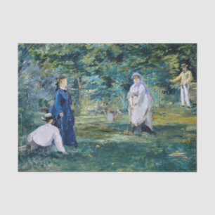 Papel De Seda Edouard Manet - Um Jogo de Croquet