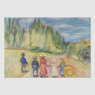 Papel De Seda Edvard Munch - A Floresta de Fairytale