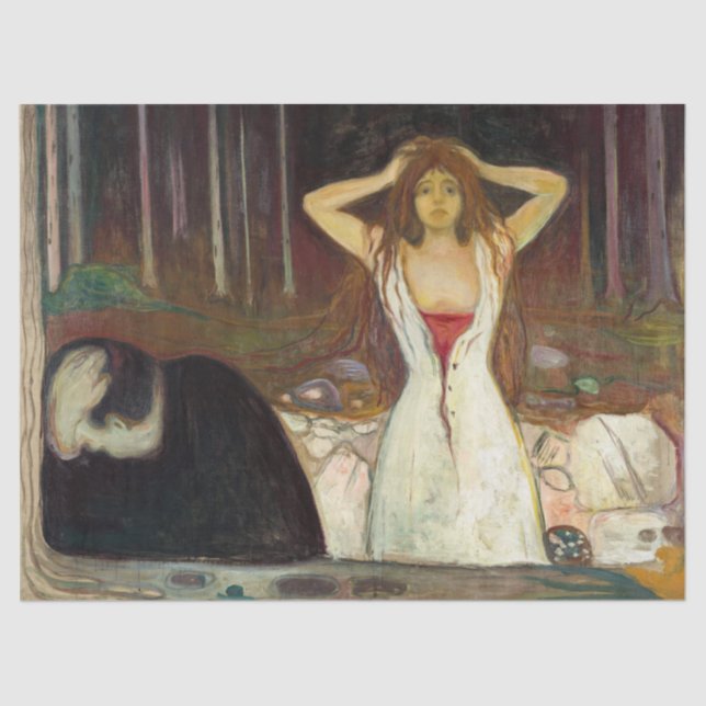 Papel De Seda Edvard Munch - Ashes (Frente )