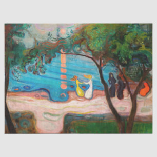 Papel De Seda Edvard Munch - dança na praia