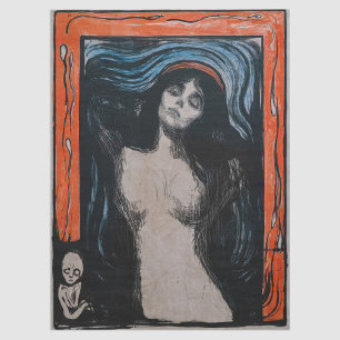 Papel De Seda Edvard Munch - Madona Litografia