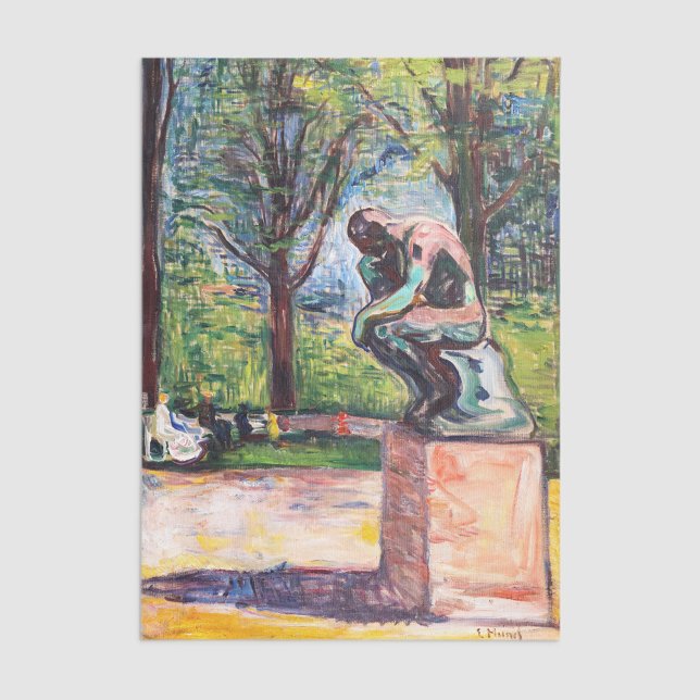 Papel De Seda Edvard Munch - O Pensador de Rodin (Criador carregado)