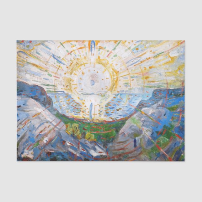 Papel De Seda Edvard Munch - O Sol 1912 (Frente )