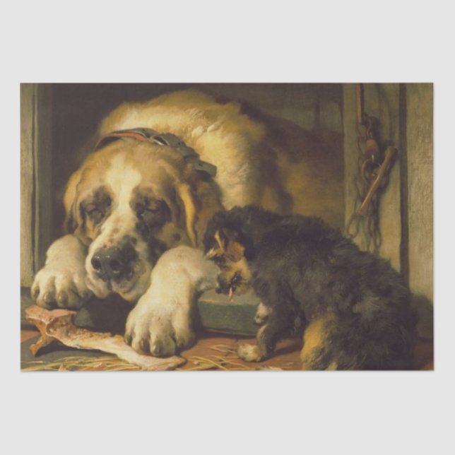 Papel De Seda Edwin Landseer| Desligamento Duplo (Frente )