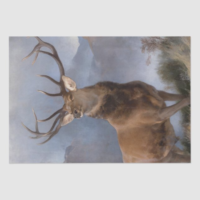 Papel De Seda Edwin Landseer| Monarca do Glen (Frente )