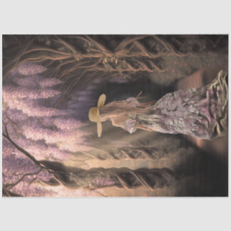 Papel De Seda Eetal Wisteria Archway Retrato de Jovem Senhora