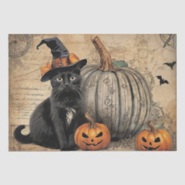 Papel De Seda Efêmeras Vintage de Halloween