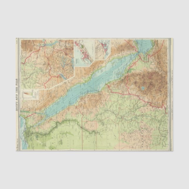 Papel De Seda Egipto e o Nile (Frente )
