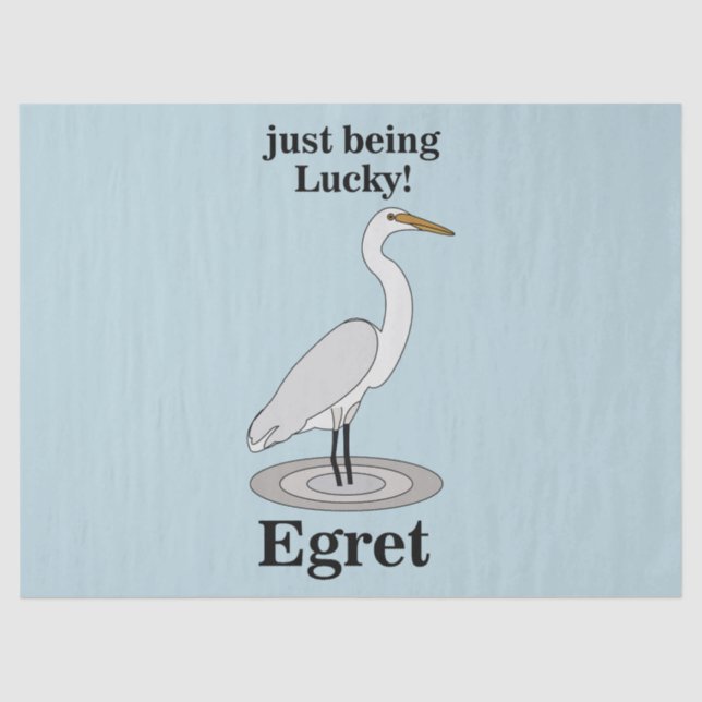 Papel De Seda Egret Lucky Bird (Frente )