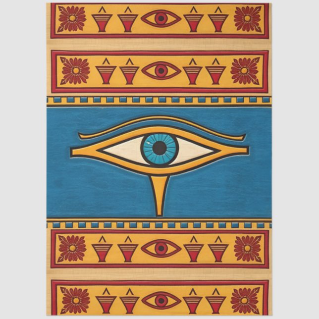 Papel De Seda Egyptian Eye of Horus, Eye of Ra Egypt Deity (Frente )