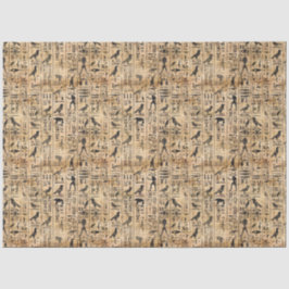 Papel De Seda Egyptian hieroglyphics Birds Pattern 2