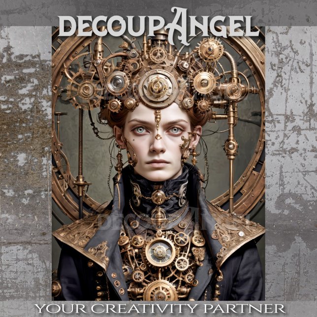 Papel De Seda Eleanor the Steampunk Empress - Decoupage - (Criador carregado)