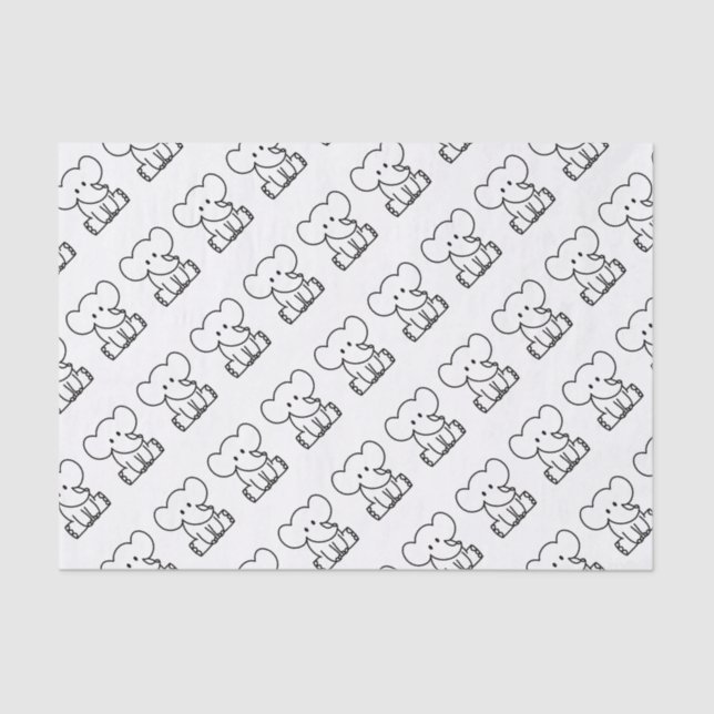 Papel De Seda Elefante (Frente )
