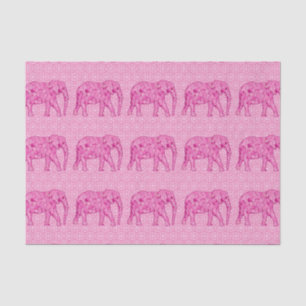 Papel De Seda Elefante da flor - rosa do fúcsia