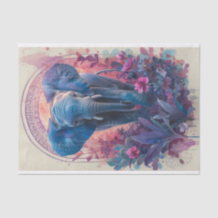 Papel De Seda Elefante de Aquarela