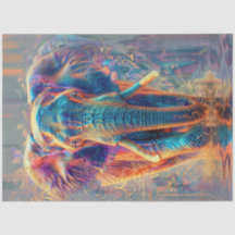 Elefante Majestoso Colorido Neon de Dissociação