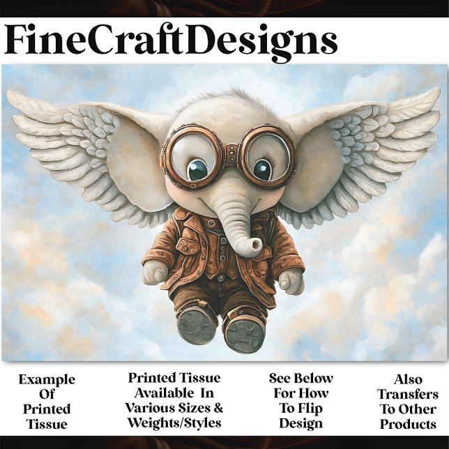 Papel De Seda Elefante Steampunk Com Descamação AV6 (Criador carregado)